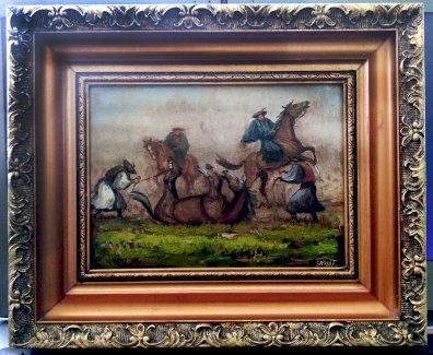 Antike Malerei signiert Gross J. Österreich um 1900 - 1920