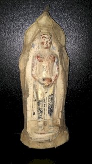 Qing Dynastie Ton Buddha Skulptur um 1800 - turnthetime.de