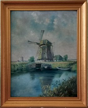 Alte Ölgemälde signiert, datiert. Ende 40er J