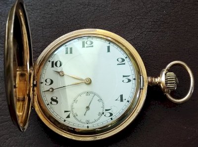 Antike "Junghans" Taschenuhr Savonett um 1900-1920
