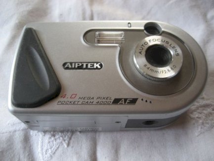 Aiptek Pocket CAM 4000 Digitalkamera AF 4, 0 Mega Pixel, Lens 8, 4mm / F 2. 8-8, 0 - turnthetime.de