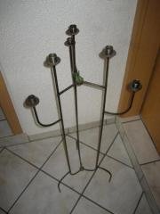 Kerzenständer aus Metall, schwarz, Höhe 106 cm für 6 Kerzen