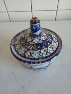 Wunderschöner, makelloser alter tabaktopf aus ton zu verkaufen! - turnthetime.de