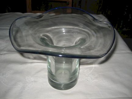 schwere Glasvase, Vase als Blumenstrauß Blumenstraußform dickwandig - turnthetime.de