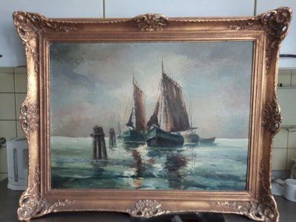 Zum verkauf gemälde alt Holländische segelschiffe! - turnthetime.de