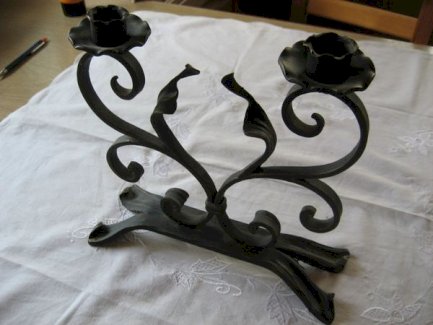 Kerzenständer, Schmiedeeisen, Handarbeit, Schlosserarbeiten, Geschenk, Deco - turnthetime.de