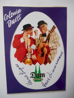 SIGNIERTE AUTOGRAMMKARTE VON (COLONIA DUETT) - turnthetime.de