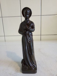 Zu verkaufen, kleine bronze lstatue (kupfer) des Heiligen St. Gerardus!