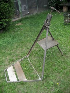 Rohrschraubstock, Mobiler Schraubstock, Pionier, Bock, 3 Bein, Rohrbock