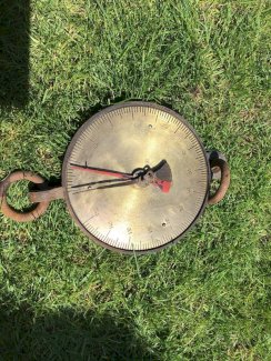 Alte dekorative Waage