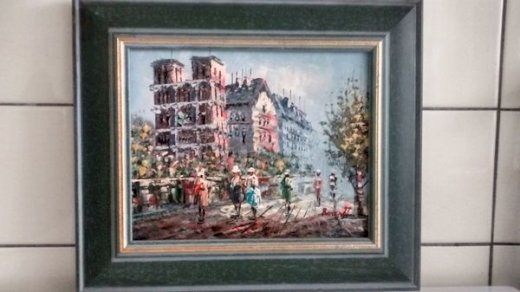 Zum Verkauf Öl auf leinwand Notre Dame Paris, maler Burnett - turnthetime.de