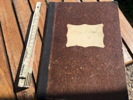 Altes Protokollbuch beschrieben mit Circa 40 Seiten Zeitgeschichte von 1924