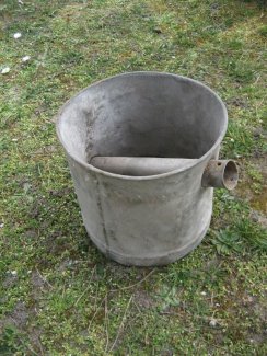 Alter Zink-Eimer Schöpfer Wasserschöpfer Gartendeco Pflanzgefäß Zink Behälter Rarittät Shabby Deco - turnthetime.de