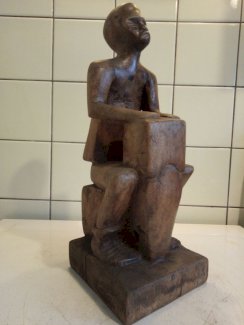Schöne alte holzstatue zu verkaufen! Afrika/Asien?