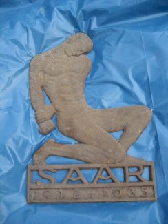 Metallbild Saar 1918-1935 Kunst Hängebild Relief Geschichte Saarland Rarität, Selten