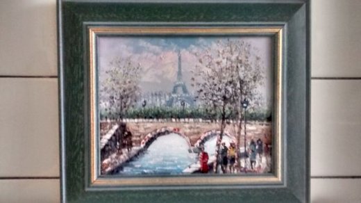 Zum verkauf schönes Gemälde , Paris, maler Burnett. - turnthetime.de