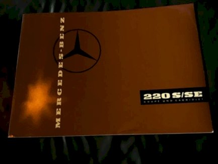 Original Prospekt von Mercedes Cabrio und Cupe Bj Bj 58