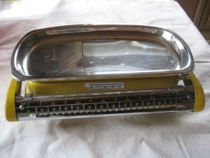 alte Küchenwaage Haushaltswaage Metallwaage, Waage 12 kg mit Feintarierung STUBE selten Rarität