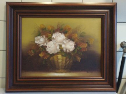 Zu verkaufen schönes gemälde/blumenstillleben, signiert Frossy! - turnthetime.de