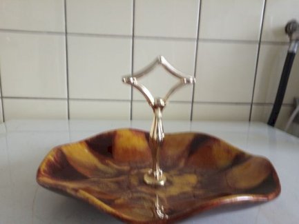 Zum verkauf schöne steingut / porzellan bonbon schale!