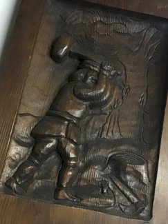 Reliefbild aus Holz - turnthetime.de